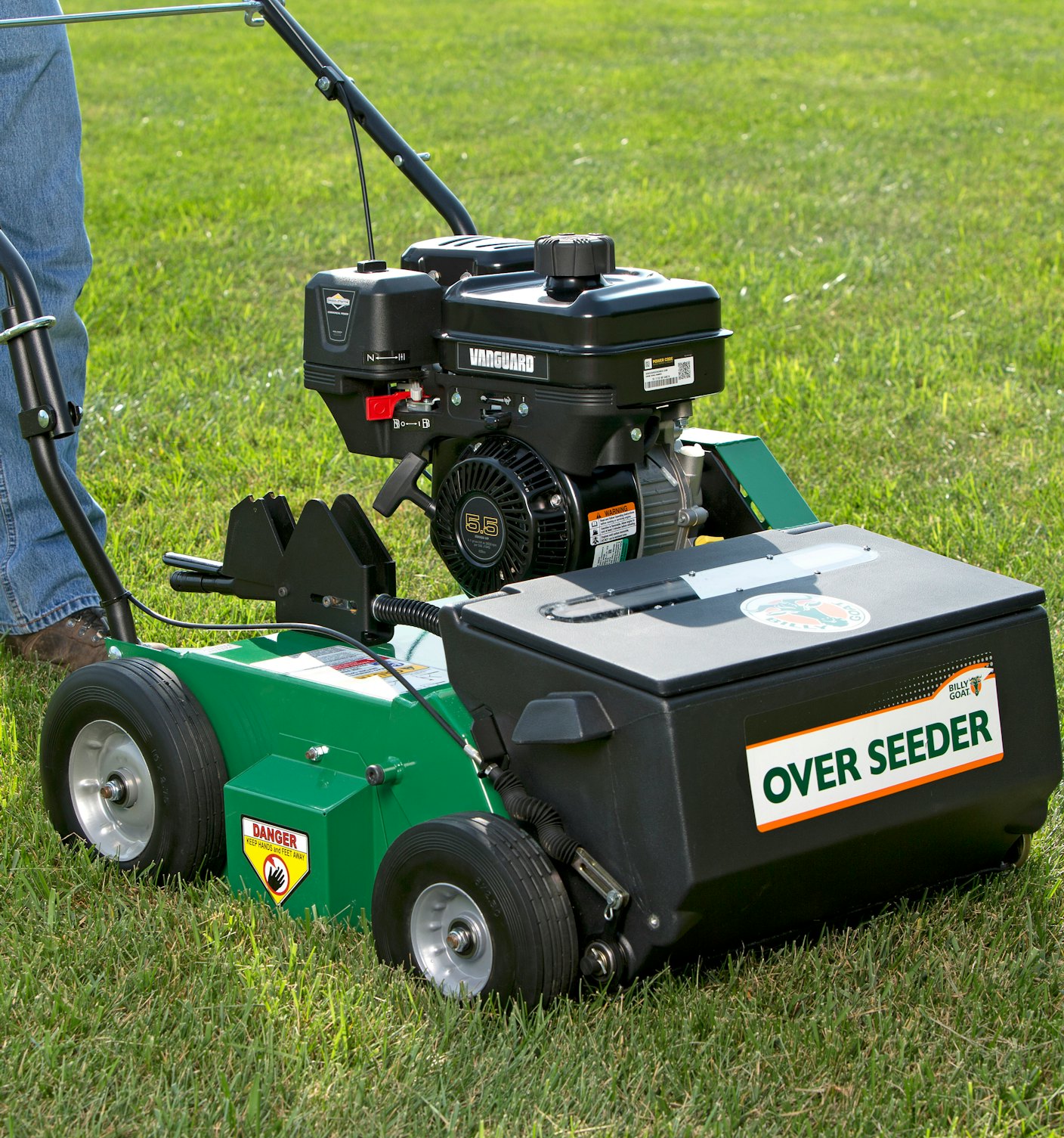 OS552 V BG overseeder lifestyle