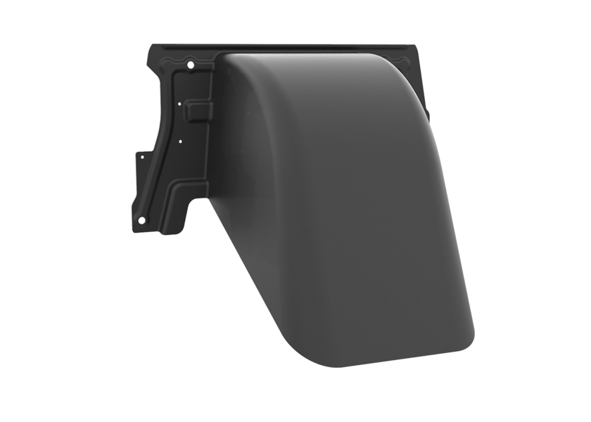 Goulotte déflectrice arrière