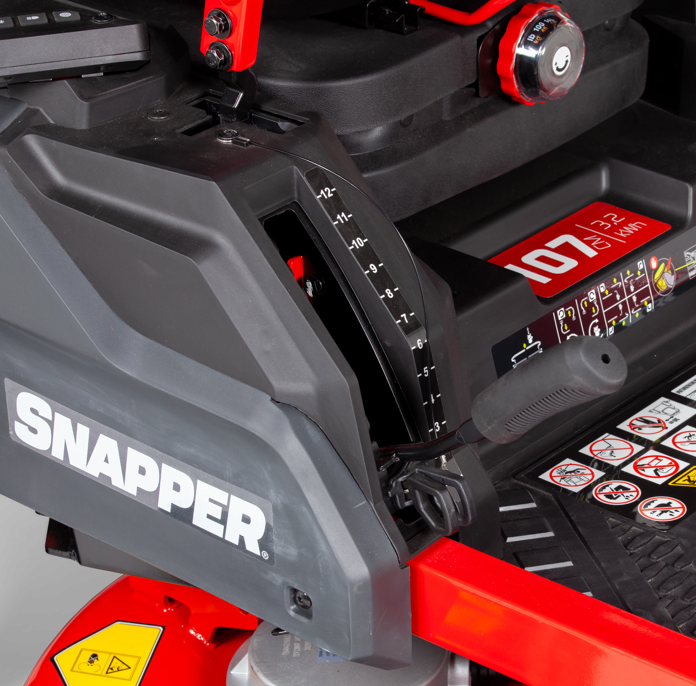 Ezx107 cutting height